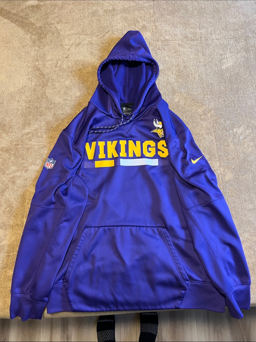 Nike Dri-Fit Purple and Gold Vikings Hoodie - Men's onfield apparel.